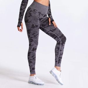 NWOT Aoxjox Yoga Pants for Women Workout High Waisted Gym Seamless Leggings